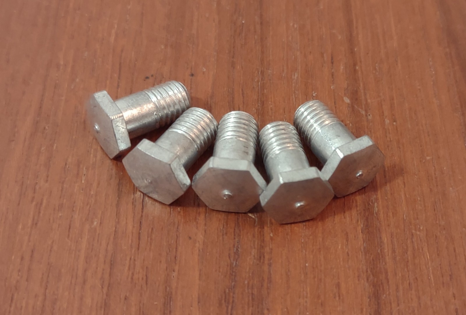 NOS Vintage Bike Double Chainring Bolts Silver Set