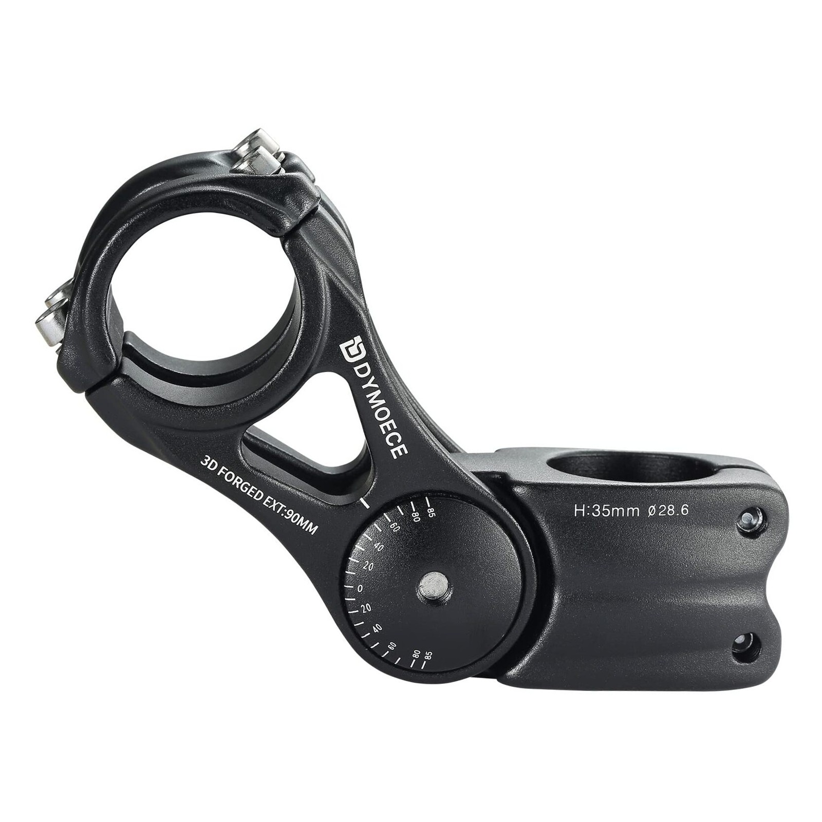 Bike Stem 0-70 Degree 31.8mm Bicycle Stem Extender Riser 31.8 x 90mm