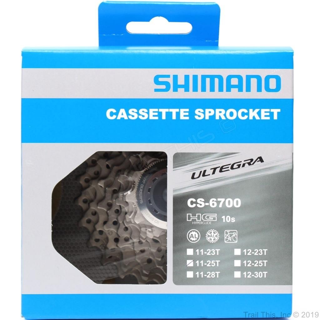 Shimano Ultegra CS-6700 11-25T 10-Speed Road Bicycle Cassette 11-25 – Silver