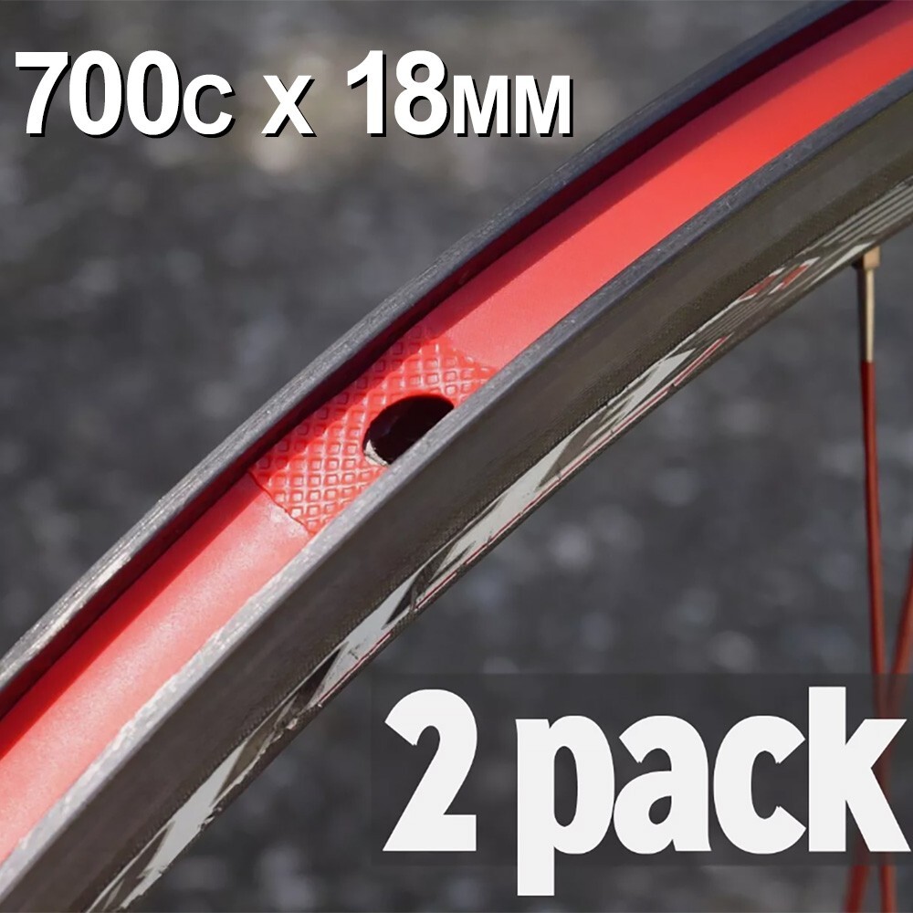 Bicycle Wheel Rim Strips – 700c x 18mm – 2 pack – Alternative to Rim Tape