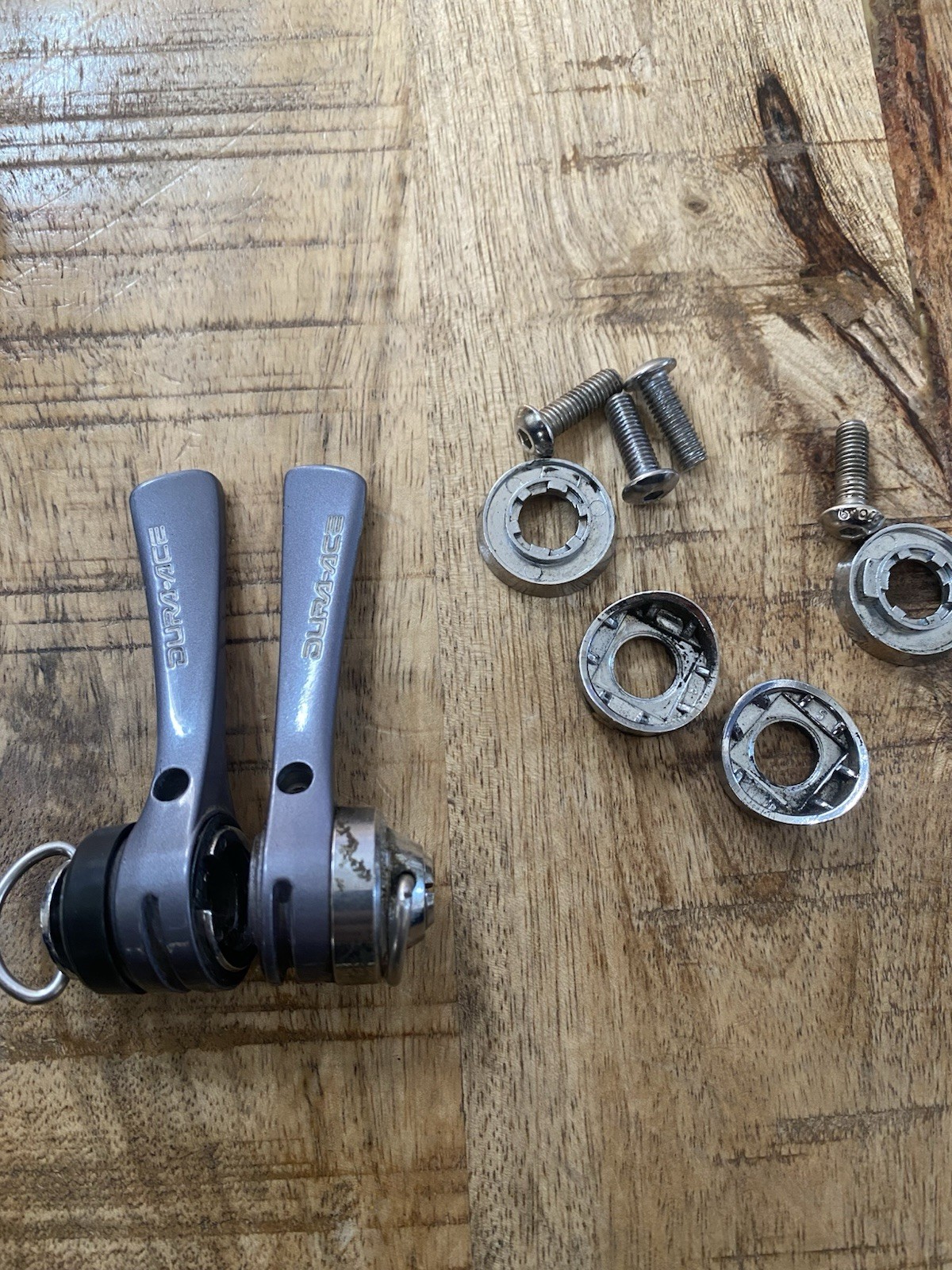 SHIMANO DURA ACE SL 7402 8 SPEED INDEXED Down-tube Shifters