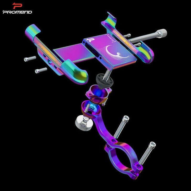 PROMEND 360 Degree Adjustable Bicycle Aluminum Alloy Bike Phone Holder Bracket