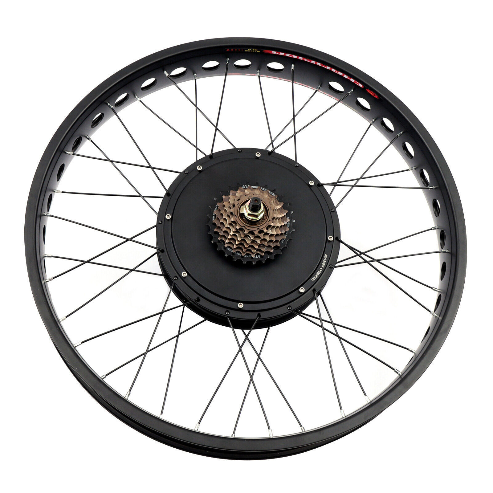 E-Bike Fat Tire Bicycle Rear Wheel Hub Motor Conversion Kit Fit 26″ 48V 1500W