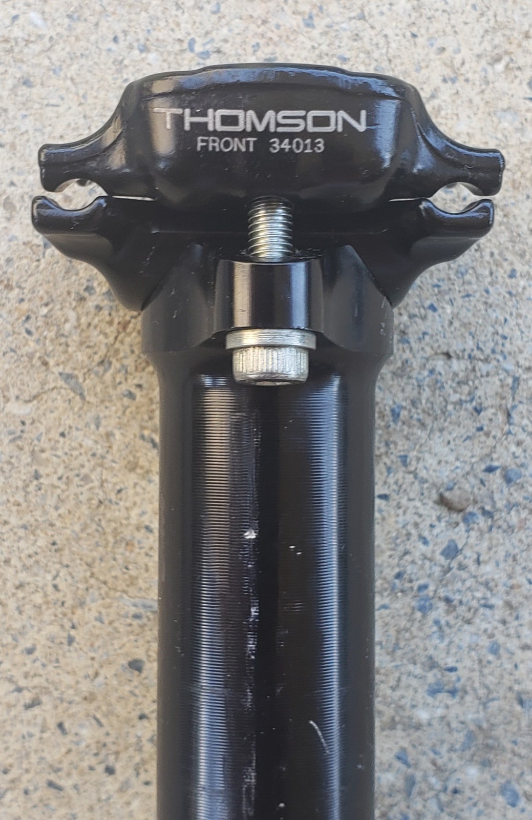 THOMSON ELITE BLACK Aluminum 27.2mm x 330mm Length ZERO SETBACK SEATPOST 232 GR