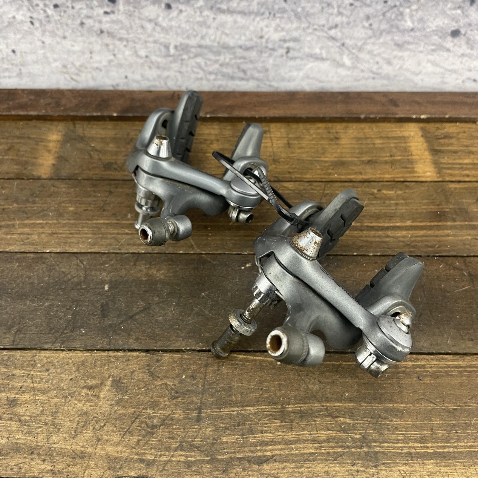 Vintage Shimano 600 BR-6400 Brake Calipers Pair Road Bike Japan SLR 49 VIA 90s
