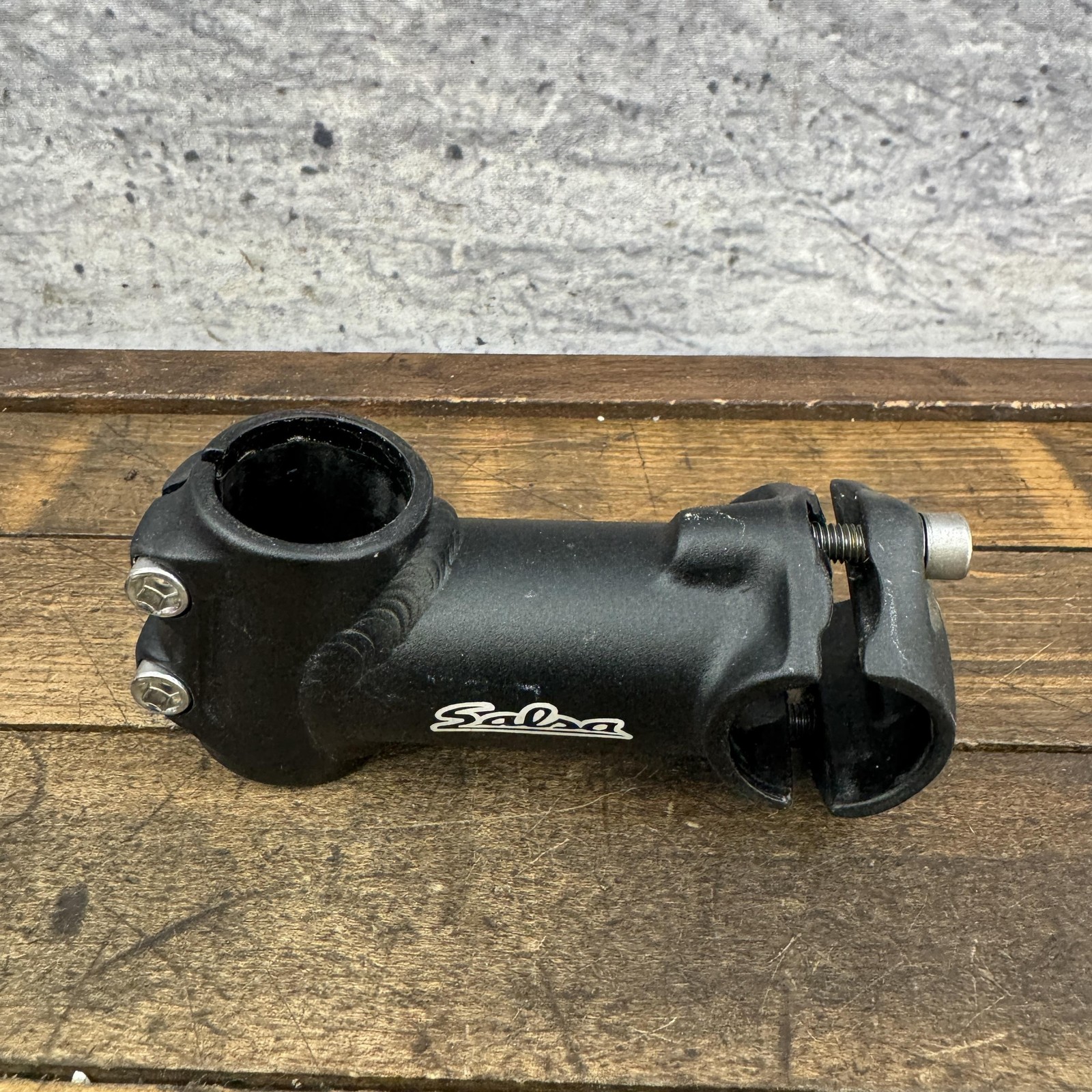 Vintage Salsa Threadless Bike Stem 25.4 Clamp 1 1/8 Black 85 90 MTB Short