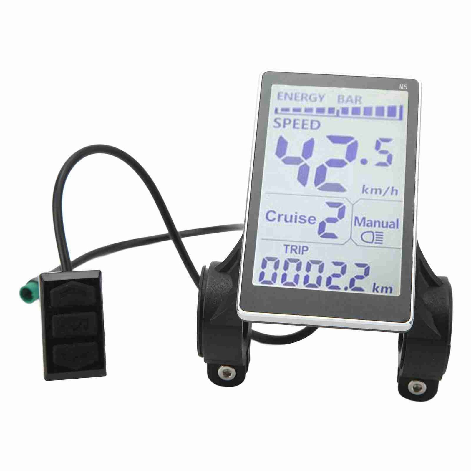 Electric Bike LCD Display Meter Control Panel 24V 36V 48V 60V Speedometer 5 Pin