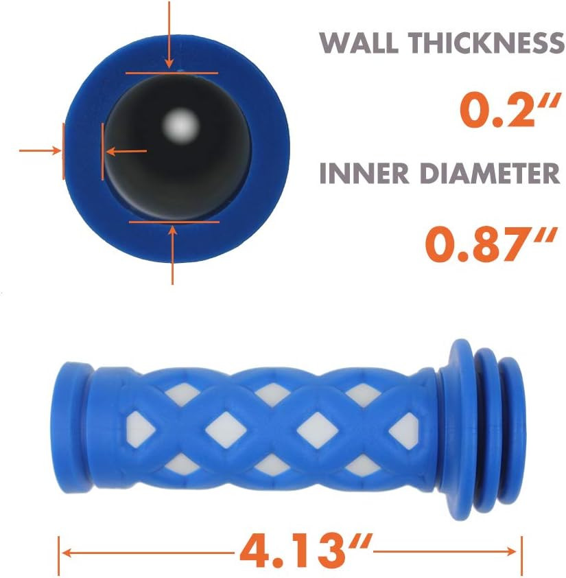 Kids Bike Handlebar Grips, Shorter Length, for Kids Girls Boys Bikes