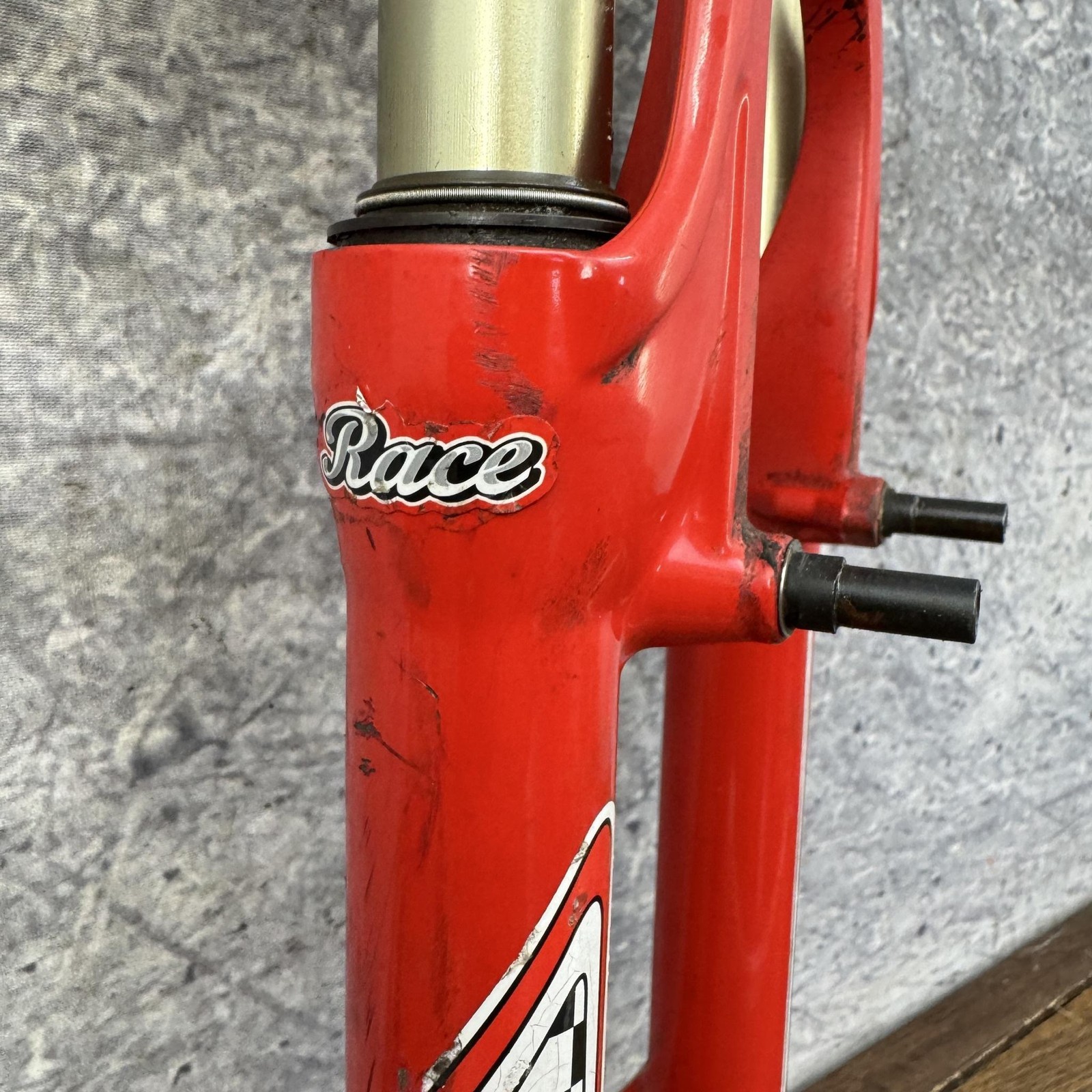 Vintage RockShox Judy Race Suspension Fork 26 1 1/8 Threadless V-Brake Disc Flag