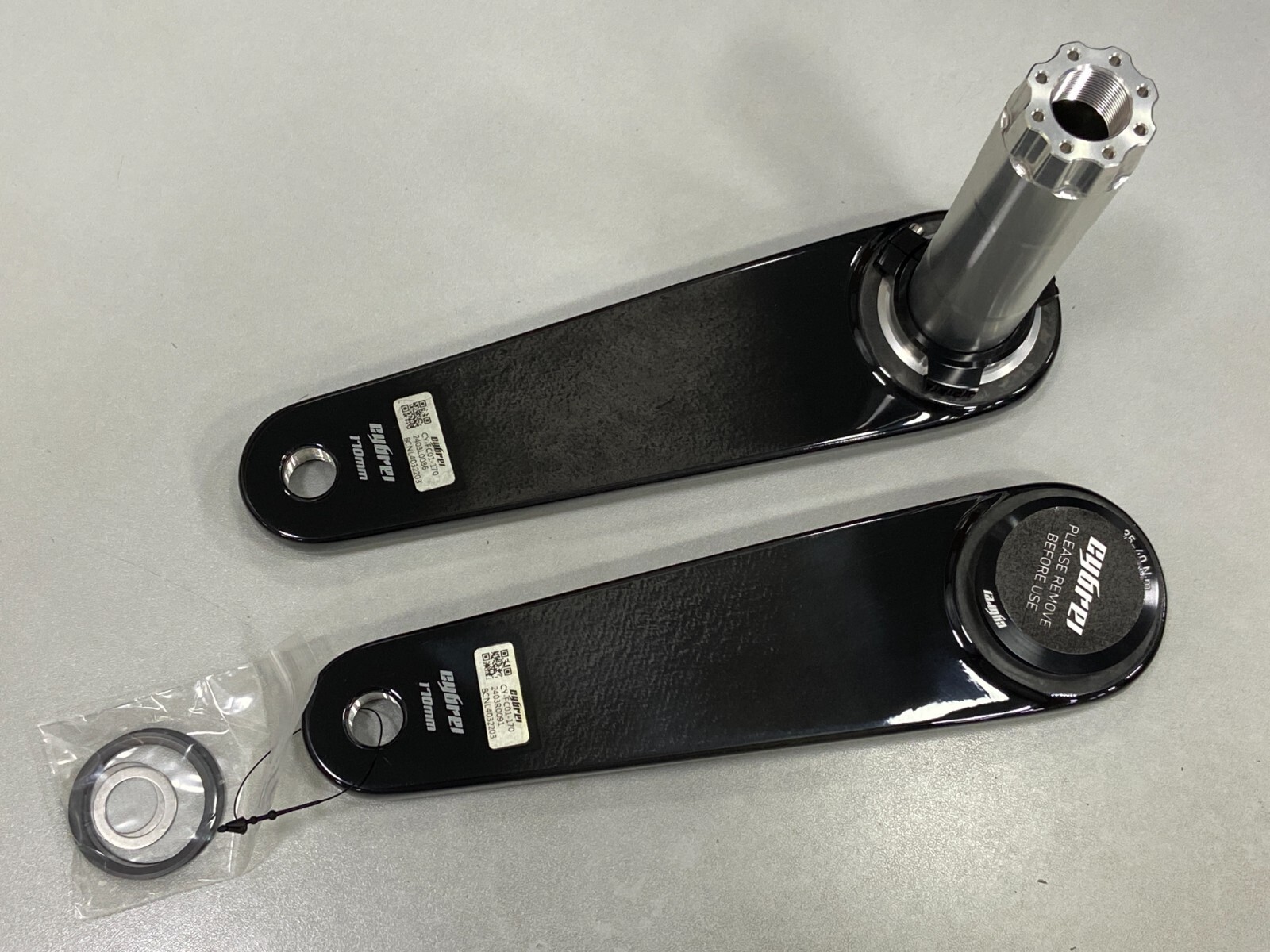 Cybrei Road Carbon Crank Arm DUB (Cinch) Black , 165mm/170mm
