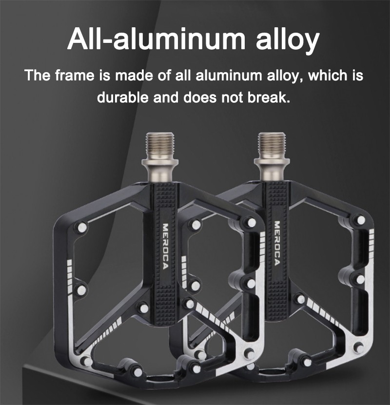 2pcs 9/16″ Mountain Road Bike Pedals DU + Bearing Cycling Bicycle Pedals MTB