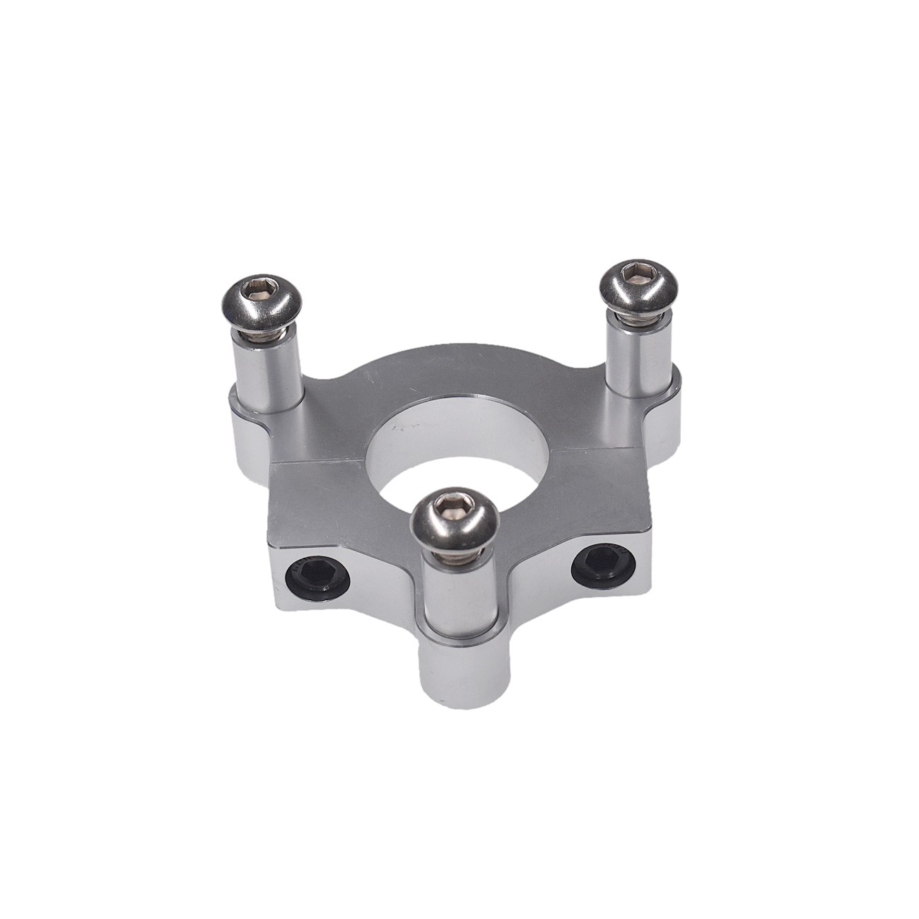 Silver 1″ 25mm / 1.5″ 38mm CNC Adapter Fits 49cc 50cc 66cc 80cc Motorized Bike.