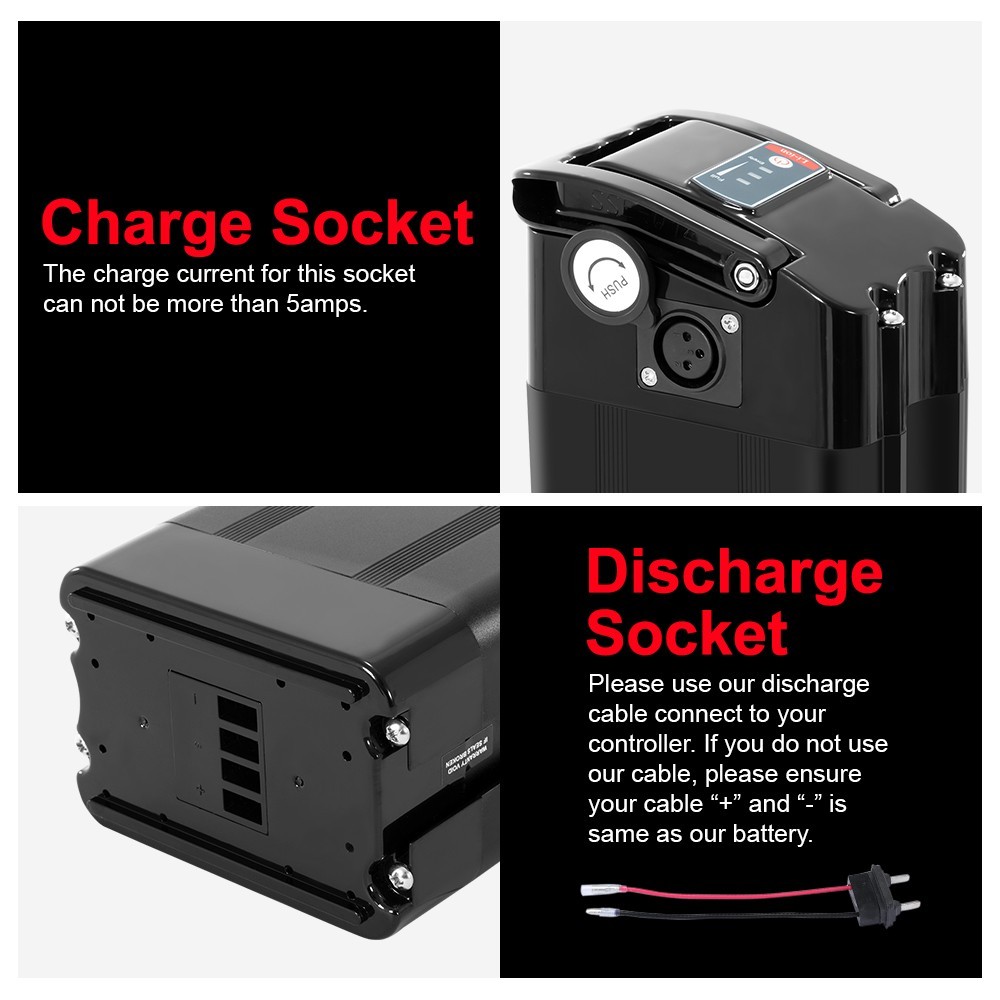 48V15.6Ah Replacement Battery for ECOTRIC Hammer Fat Tire Ebike Battery