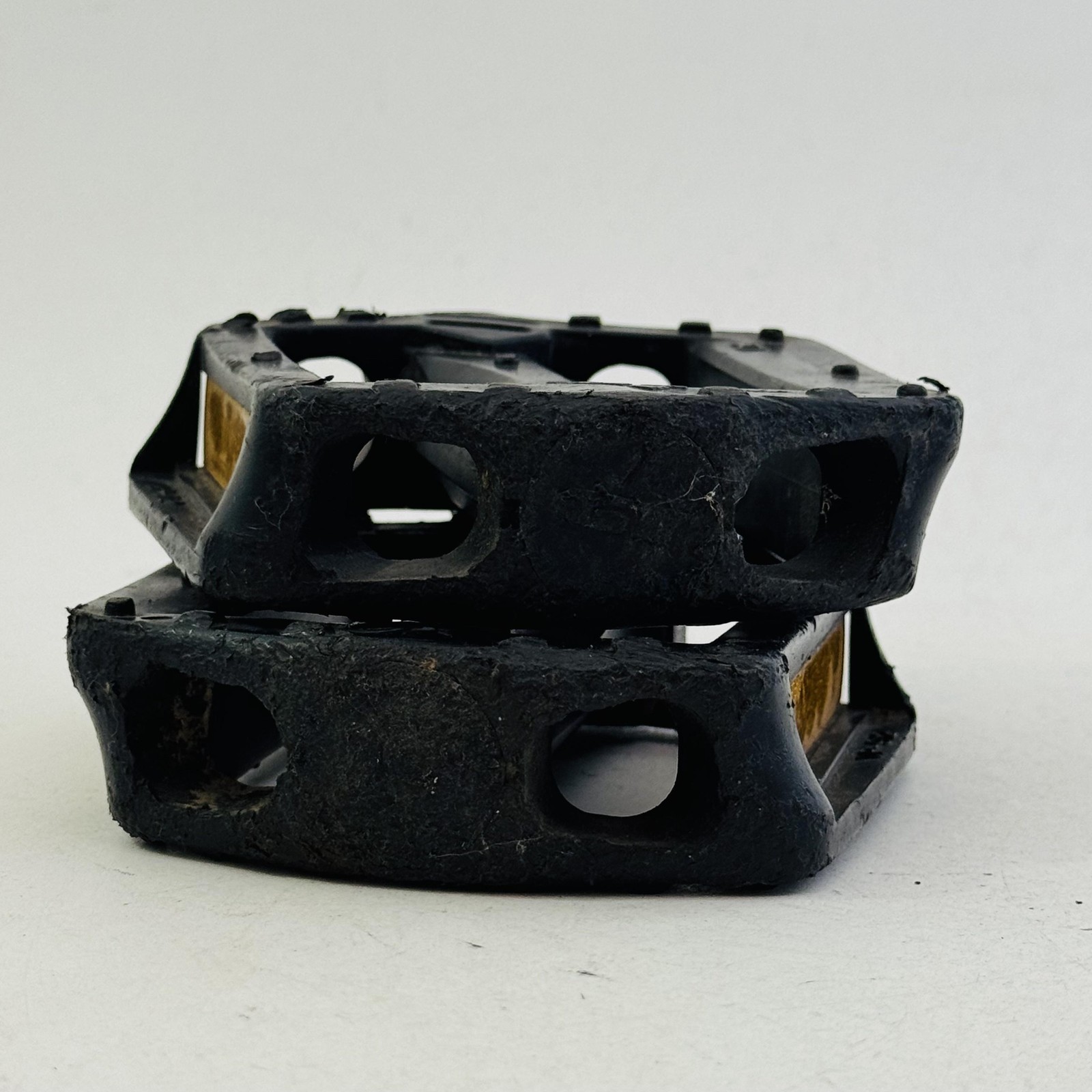 Vintage GT VP-912 Platform Bike Pedals Pair Black 1/2in BMX Bike Plastic A50