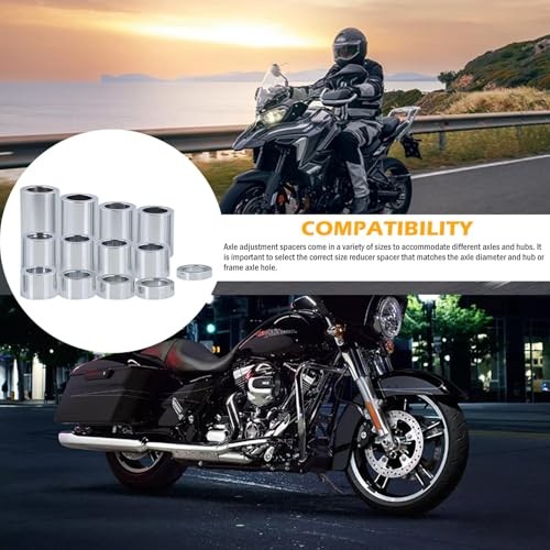 Wheel Axle Spacer Kit 13 Pcs, I.D.3/4″ – O.D.1 I.D. 3/4″ – O.D. 1-1/8″ -Chrome