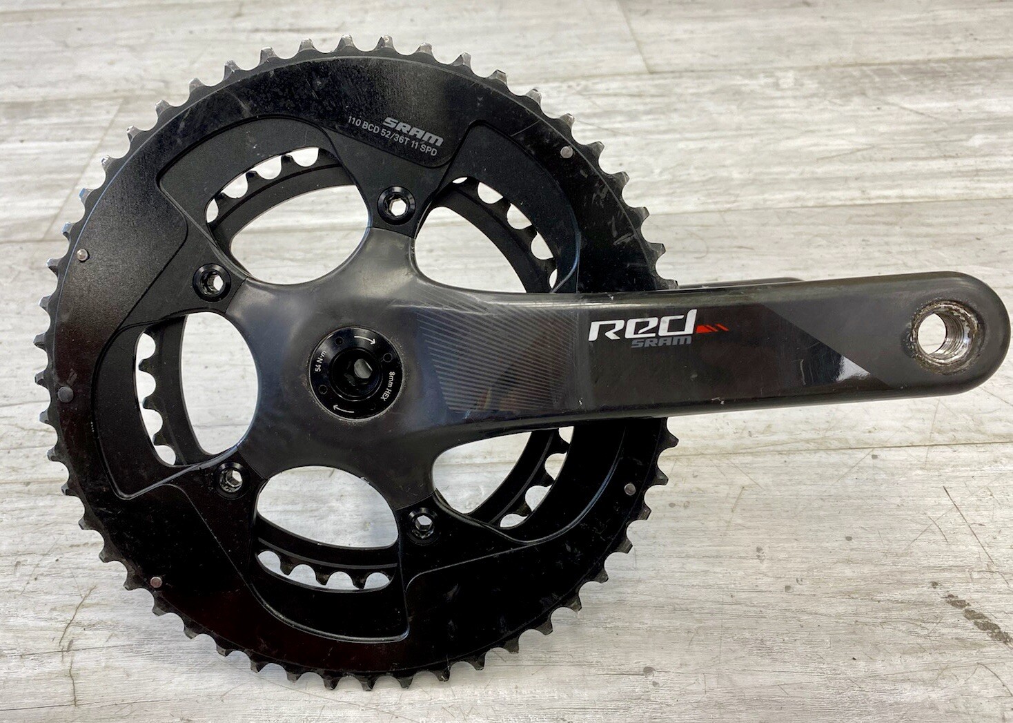 Sram Red Carbon Crankset 52/36t- 175mm- 11-Speed- BB30 (Used)