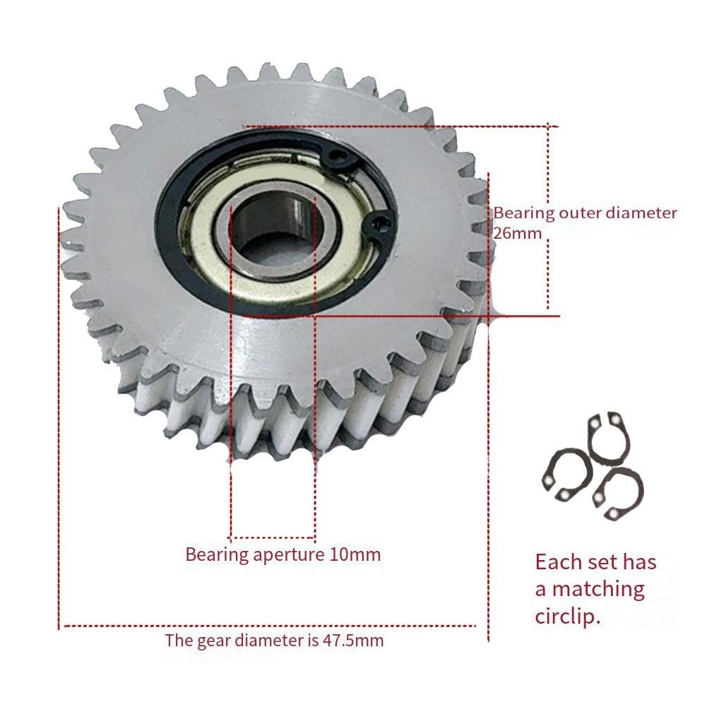 35T Planetary Gear Kit 3PCS Stainless Steel and Plastic for Bafang Motor