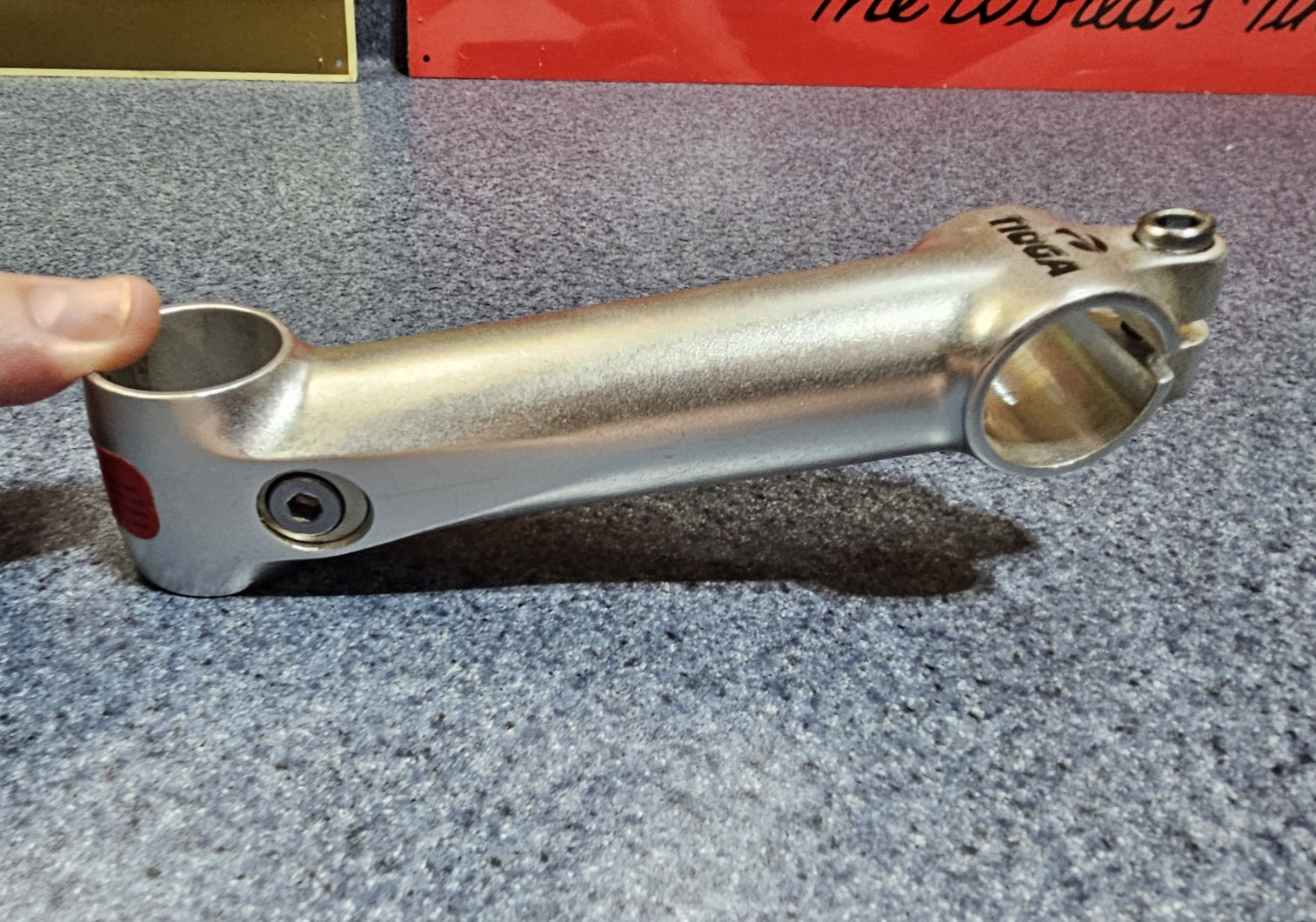 Tioga Alchemy Forged Aluminum Stem 135mm 1-1/8” 25.4mm Silver Vintage 90’s MTB