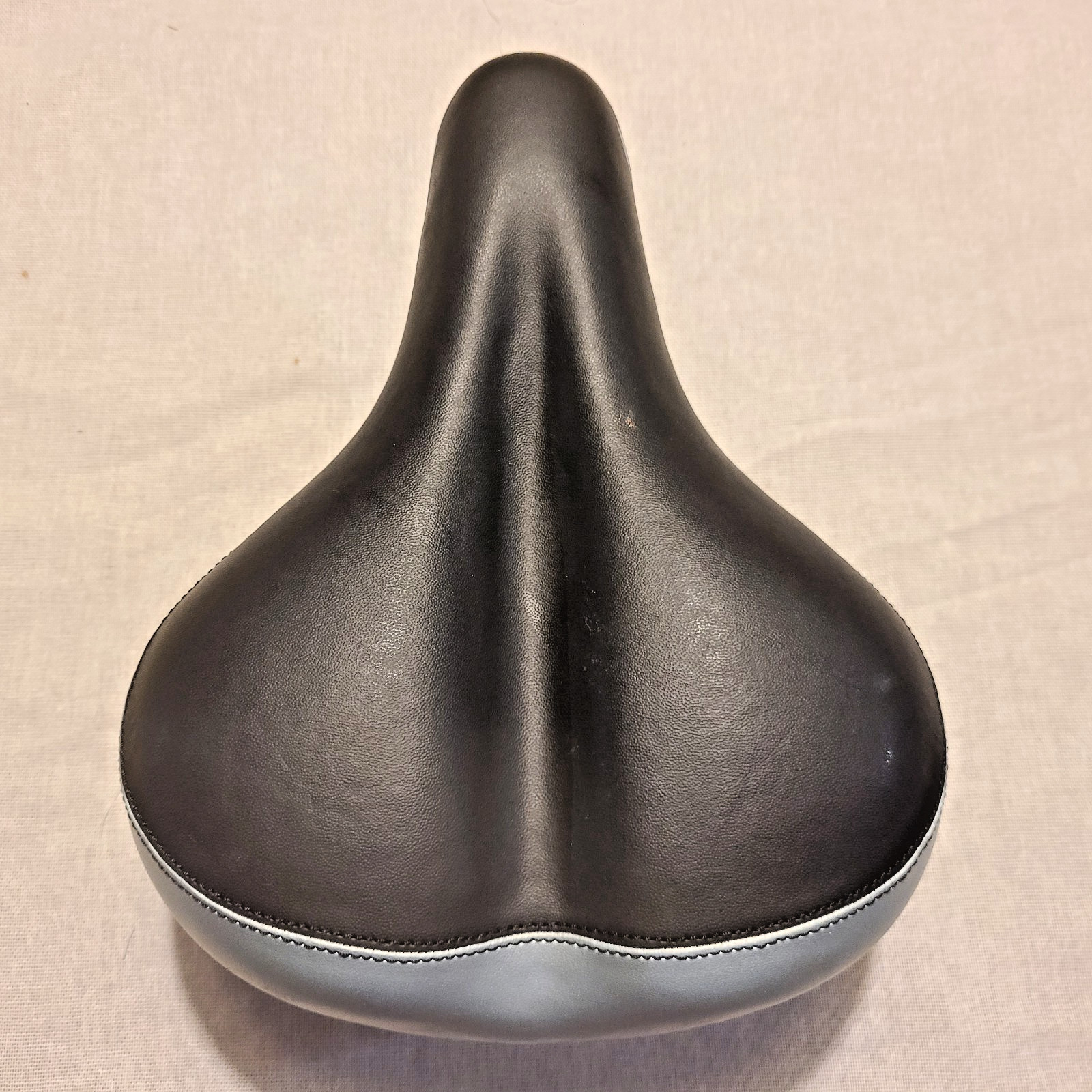 Fuji Velo Comfort Cruiser Bike Saddle Wide Seat Chrome Coil Springs w/ Clamp