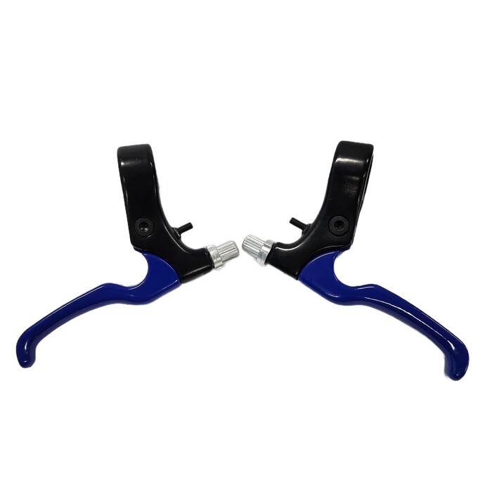 Brake Levers (Pair) — Caliper Brake / 2 Finger / Blue Blade —AUS STOCK— Bike