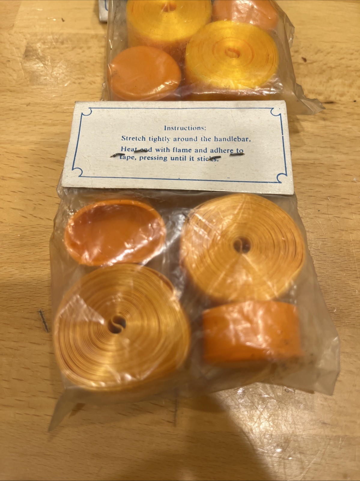 NOS BENOTTO Yellow/Orange SMOOTH CELLO HANDLEBAR TAPE VINTAGE ROAD BIKE BICYCLE