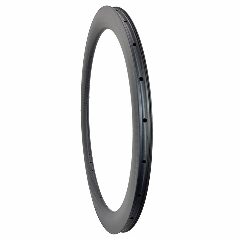 Gravel Road Dsic Bike Carbon Rim 700c 28mm Wide UD 3K 12K Clincher Tubeless