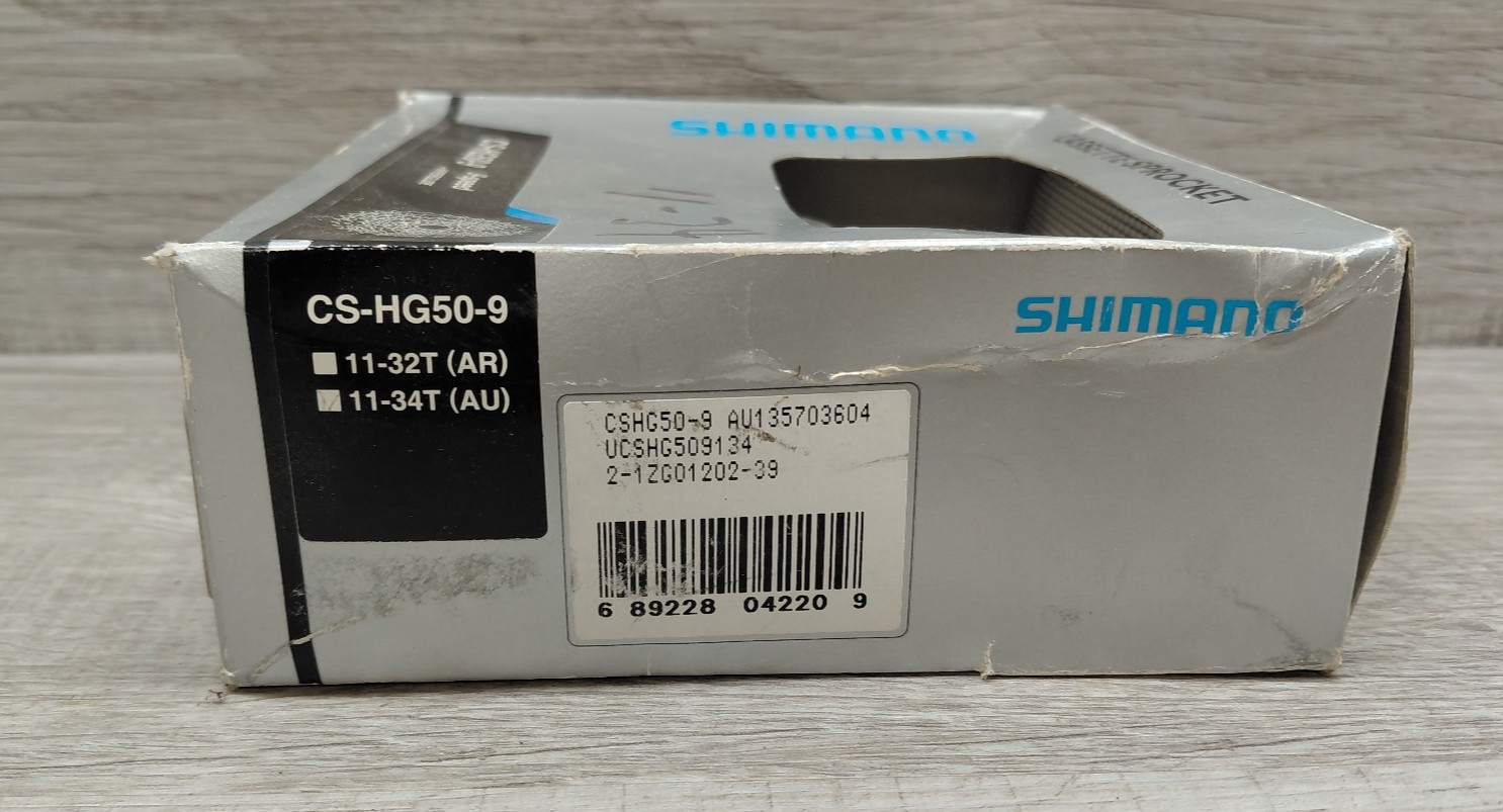Shimano CS-HG50-9 9 Speed Cassette 11-34T Hyperglide MTB Road Bike