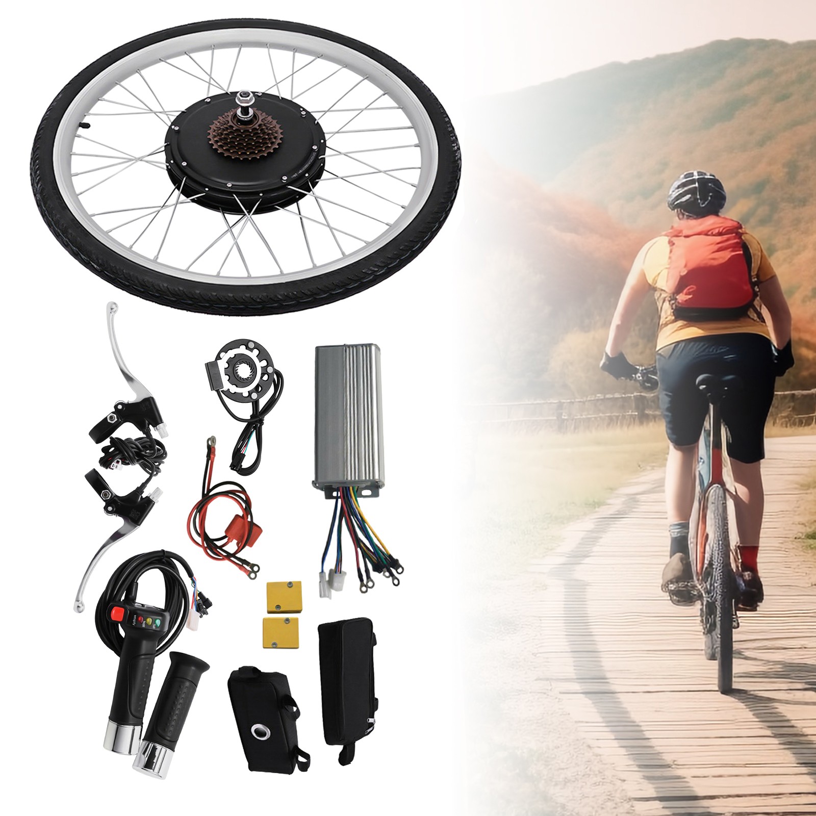 Electric Bike Conversion Kit 28inch 48V 1000W Rear Wheel E-Bike Conversion Kit