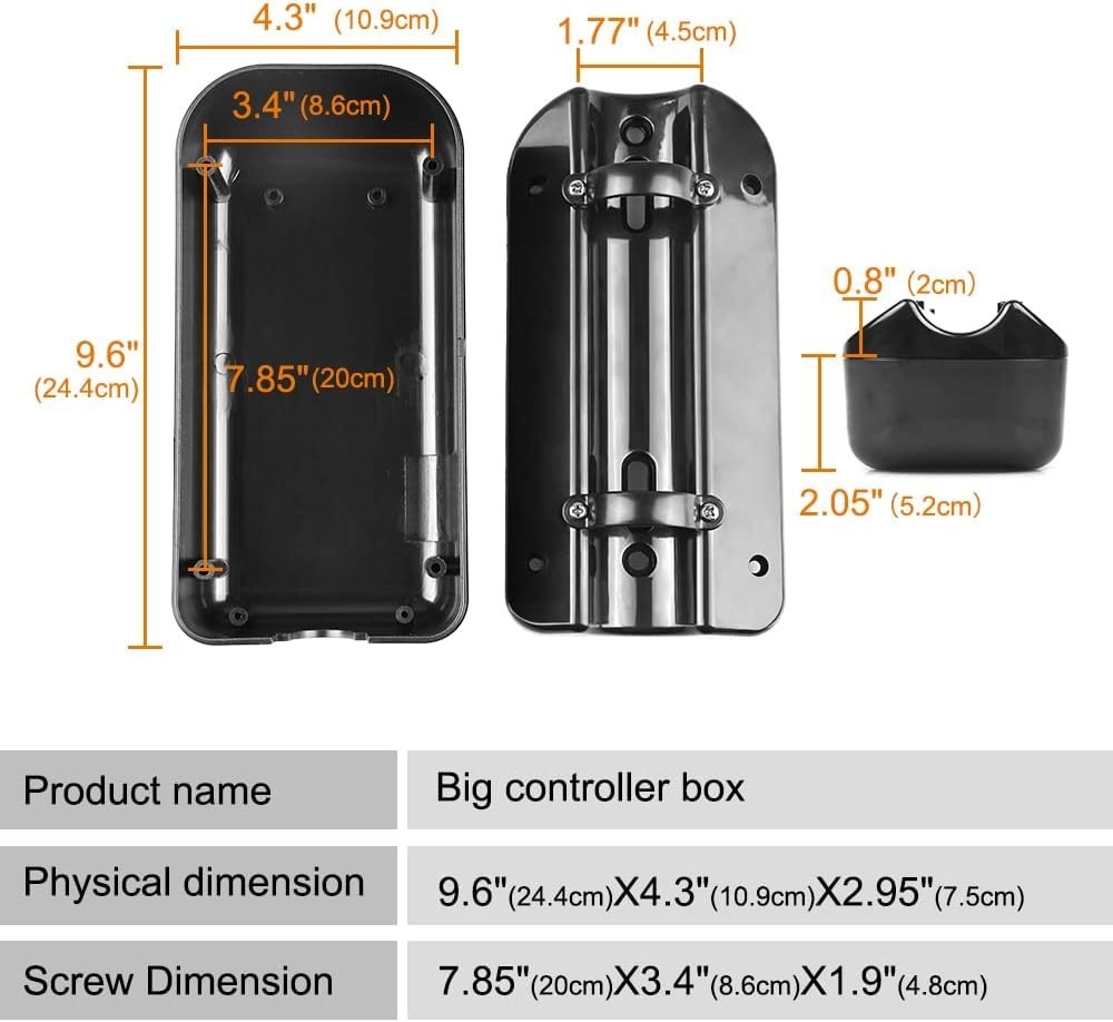 Extra Large Electric Bike Controller Box – Dust & Water-Proof, 9.84″ x 4.25″