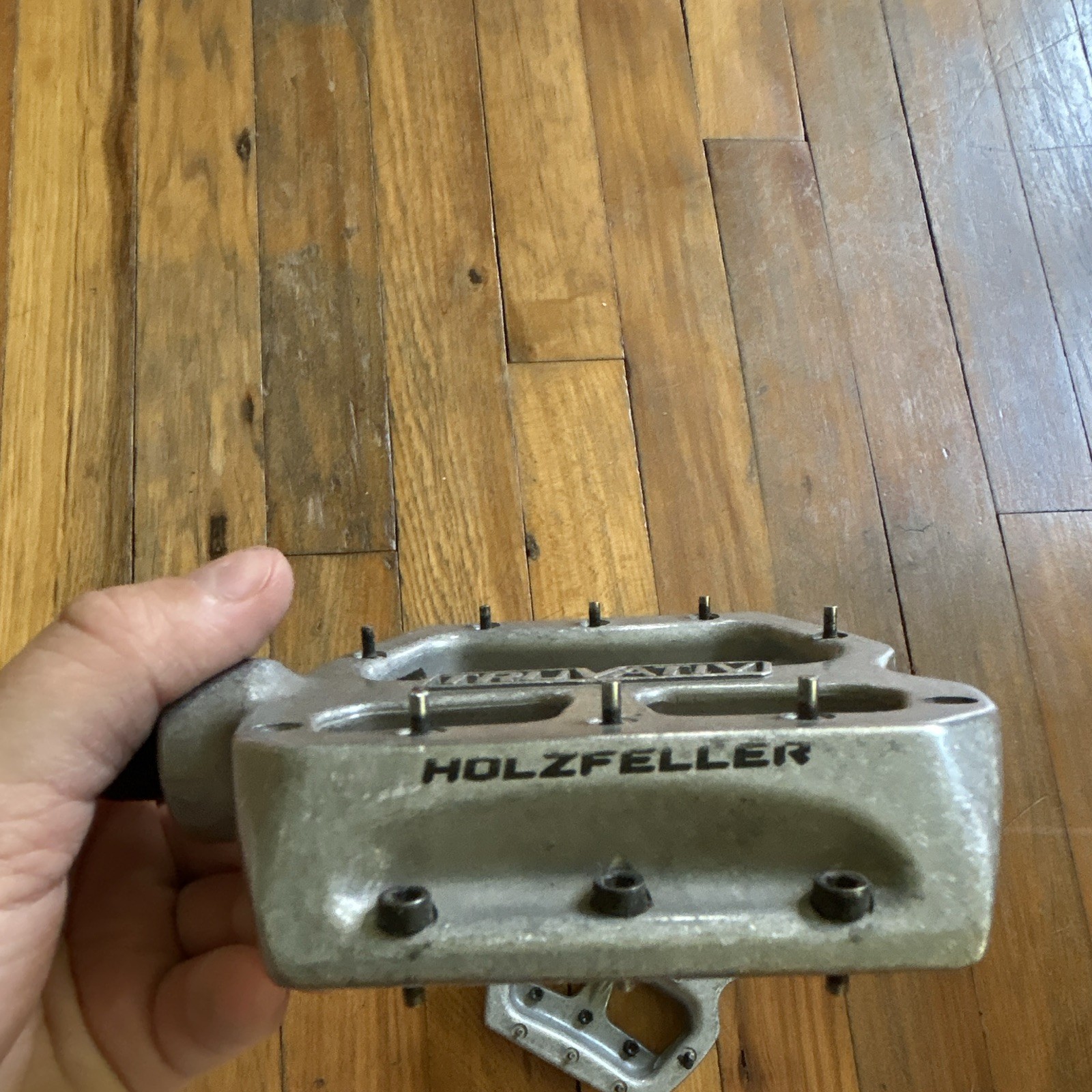 Truvativ Holzfeller Flat Platform MTB Pedals Alloy 9/16in Silver Pair
