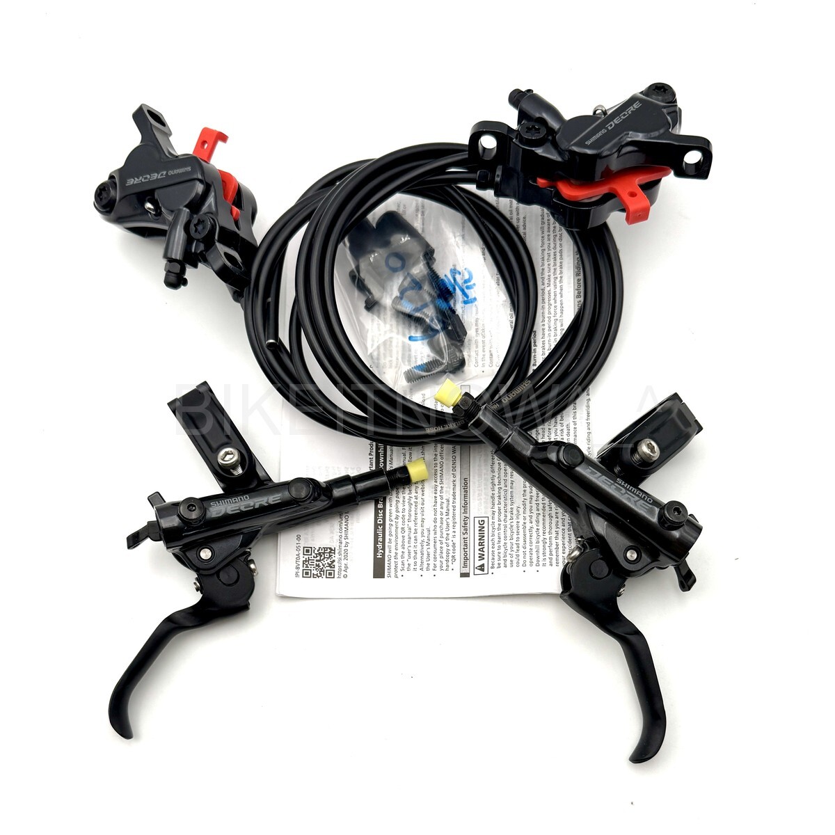Shimano Deore BR-M6120 BL-M6100 MTB Disc Brake Set J-Ket,4Piston F+R 1000+1700