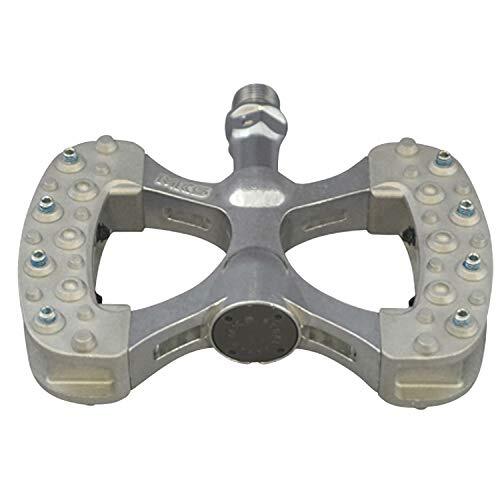 Mikasima (MKS) Pedal GAMMA Silver left and right set Aluminum 450g ‎112116 NEW