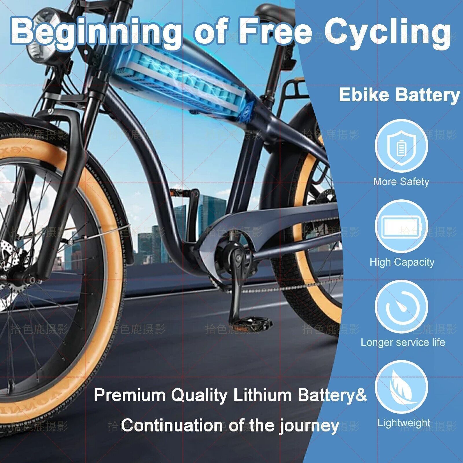 36V 48V 8AH/14AH/16AH/20AH Battery for 200W-1500W Ebike Electric Bicycle Bike