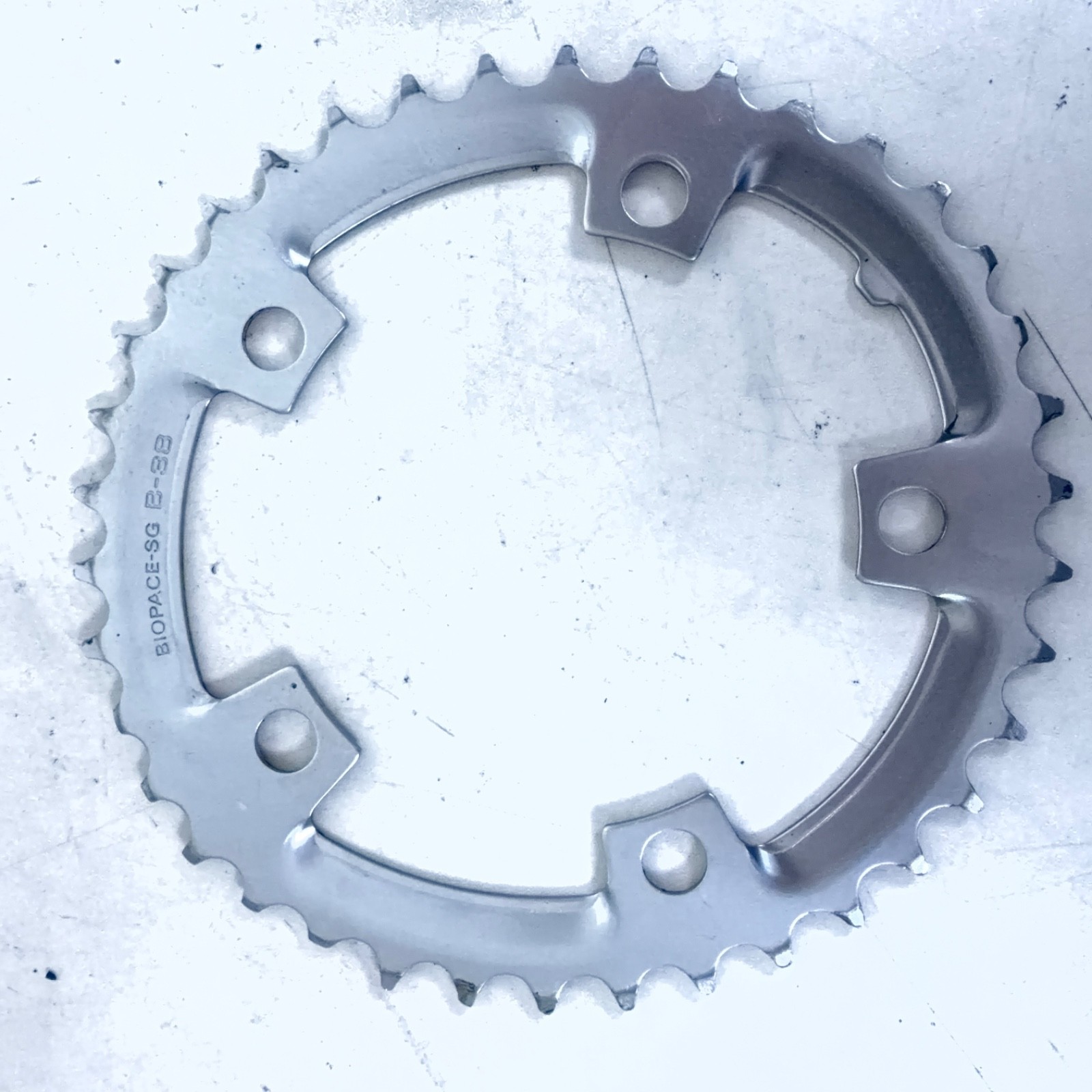 Shimano Biopace Steel Triple Chainring Set 48/38/28 Suberglide-B 110/74 BCD