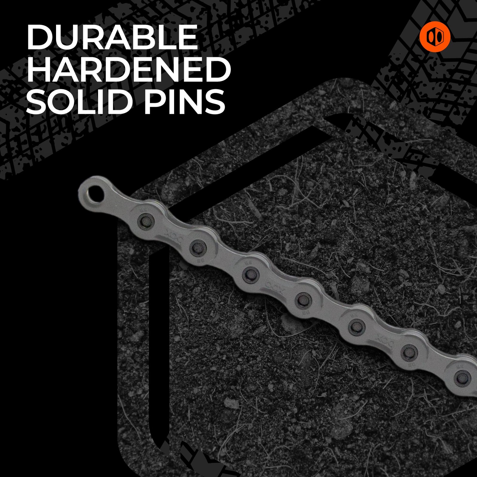 Box One Premium 9 Mountain Bike Chain 126L Finish Dlc Black Over Nickel