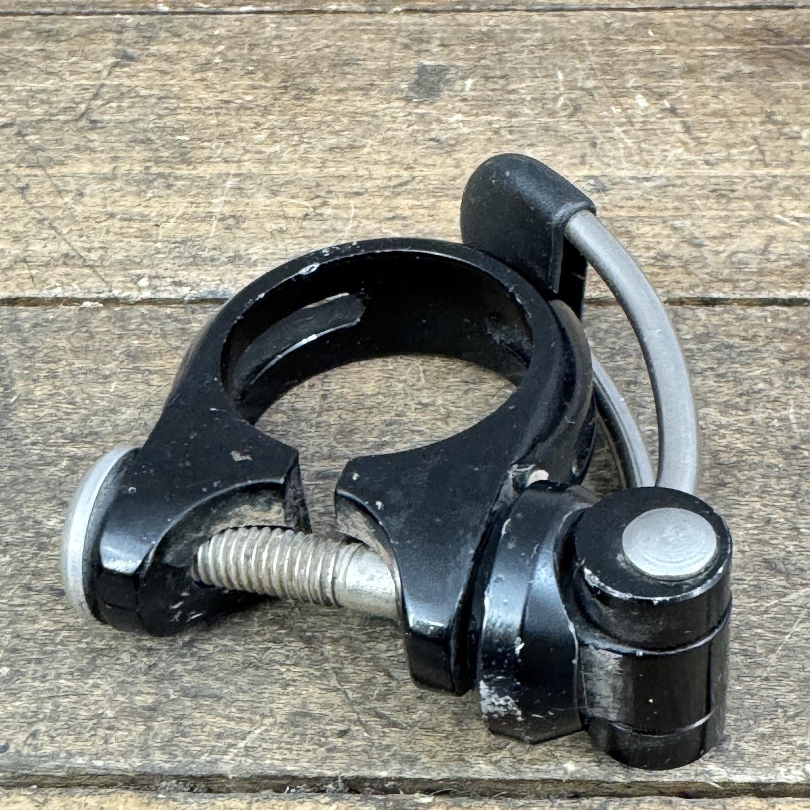 Vintage GT Seatpost Clamp 29.8 30 mm Black Triple TRiangle Quick Release