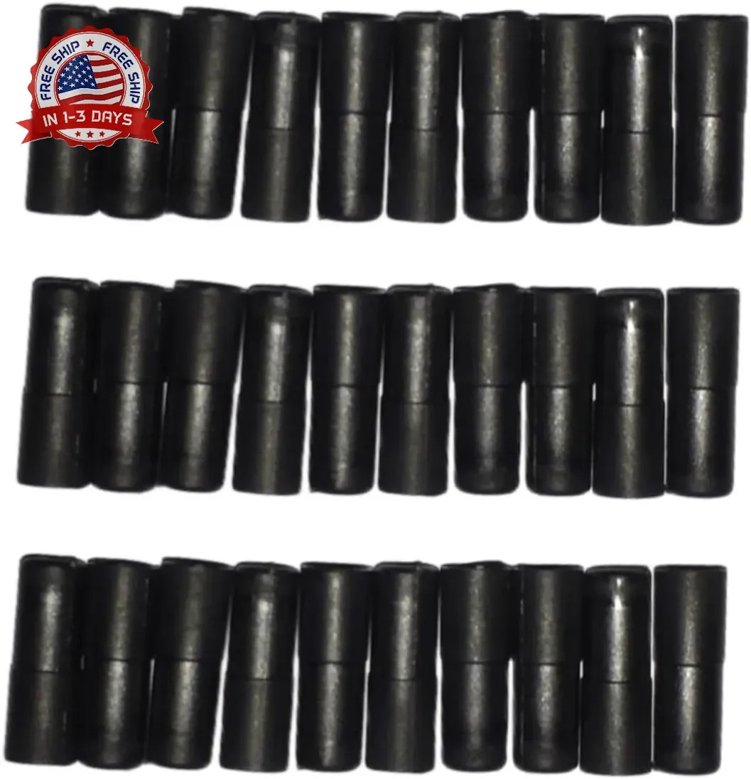 YaeMarine 5mm X 50ft Bicycle/Bike Lined Brake Cable Housing with 30Pcs Cable End