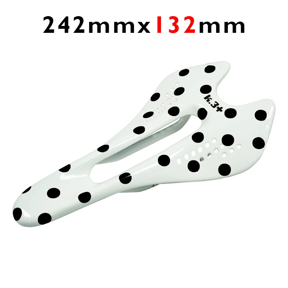 Carbon Fiber Bicycle Saddle for Road/MTB Bike 122/132mm 7x9mm Glossy Front Seat