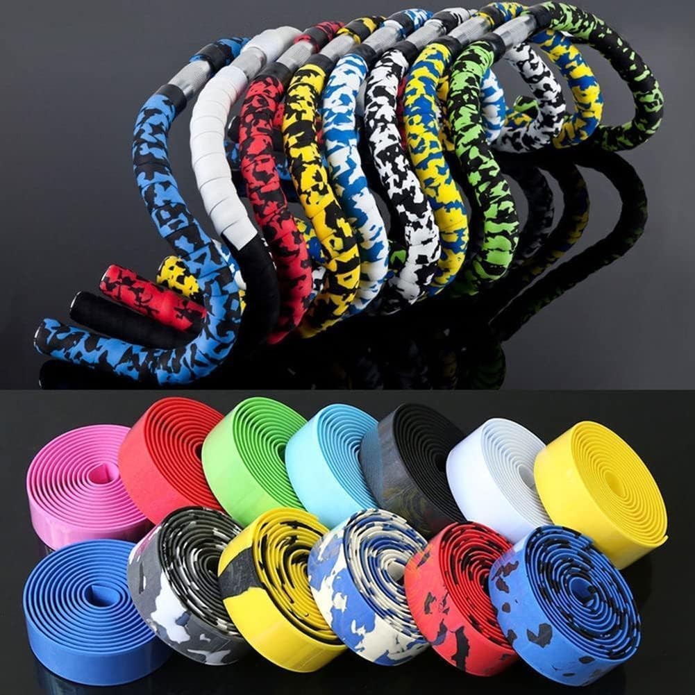 2 Rolls Bike Handlebar Tape Bicycle Cycling Handle Bar Wraps for Road Bikes MTB