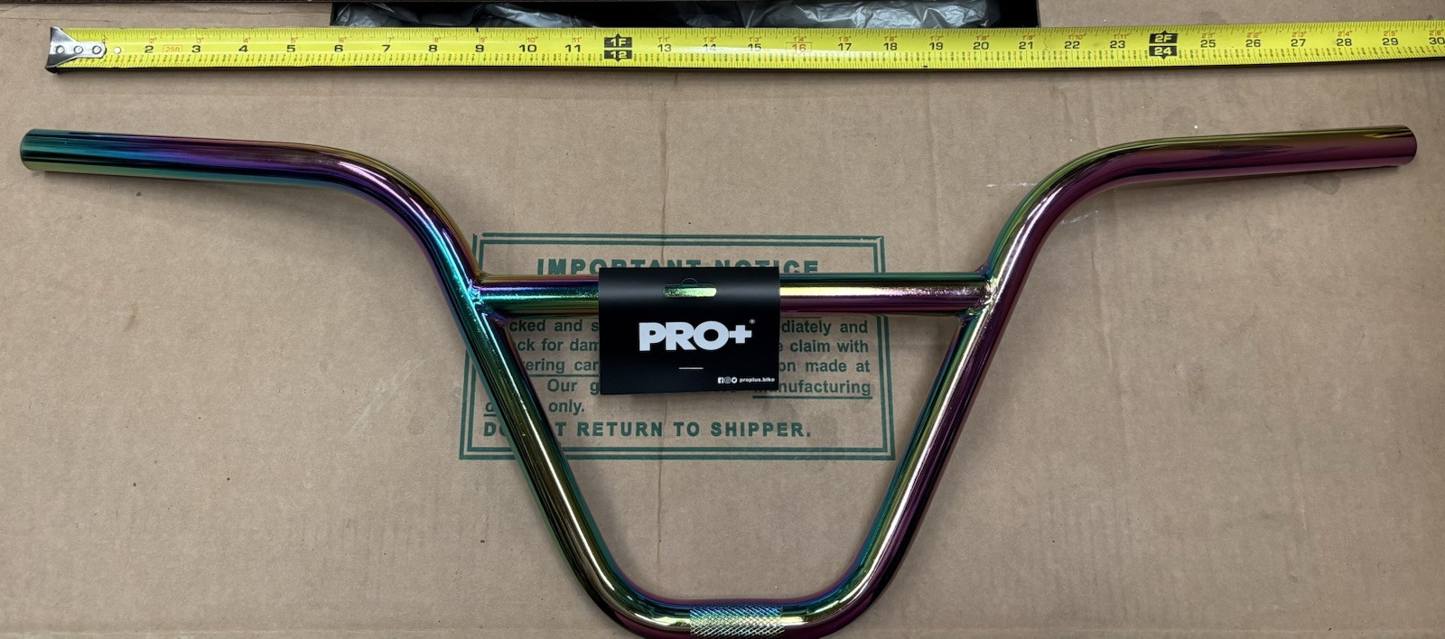 NEO CHROME/ OIL SLICK BMX Handlebar 736 Chromoly 22.2 mm