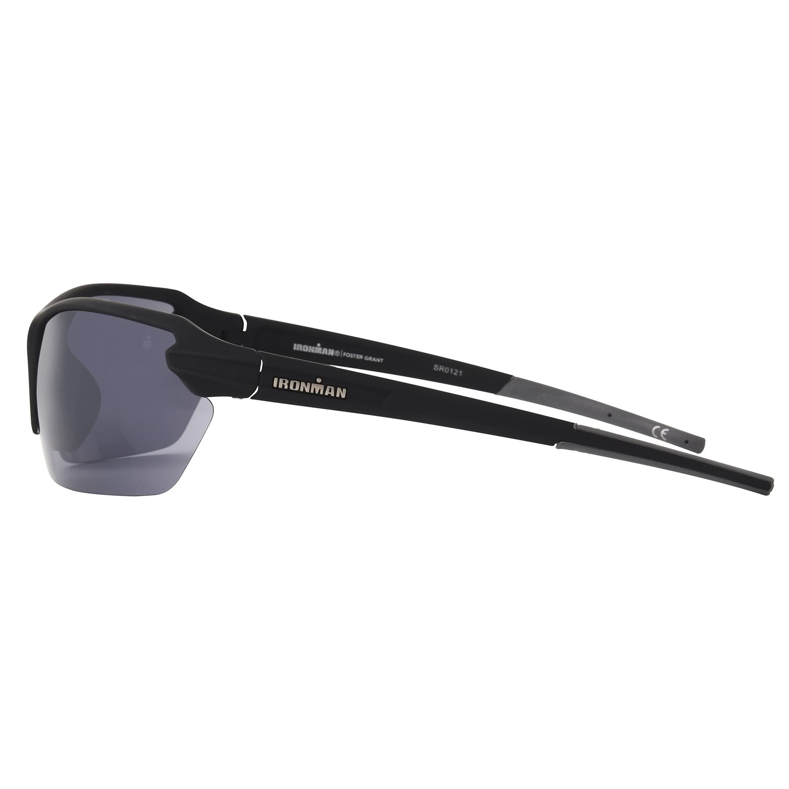 Ironman Rush Wrap-Around Sport Sunglasses for Men, Black, 74mm