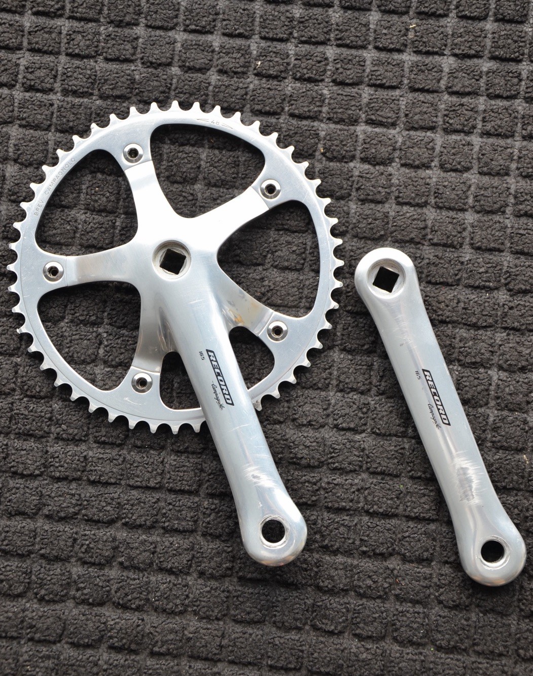 Campagnolo Record Pista 165MM Track Crankset 48T Fixed Gear