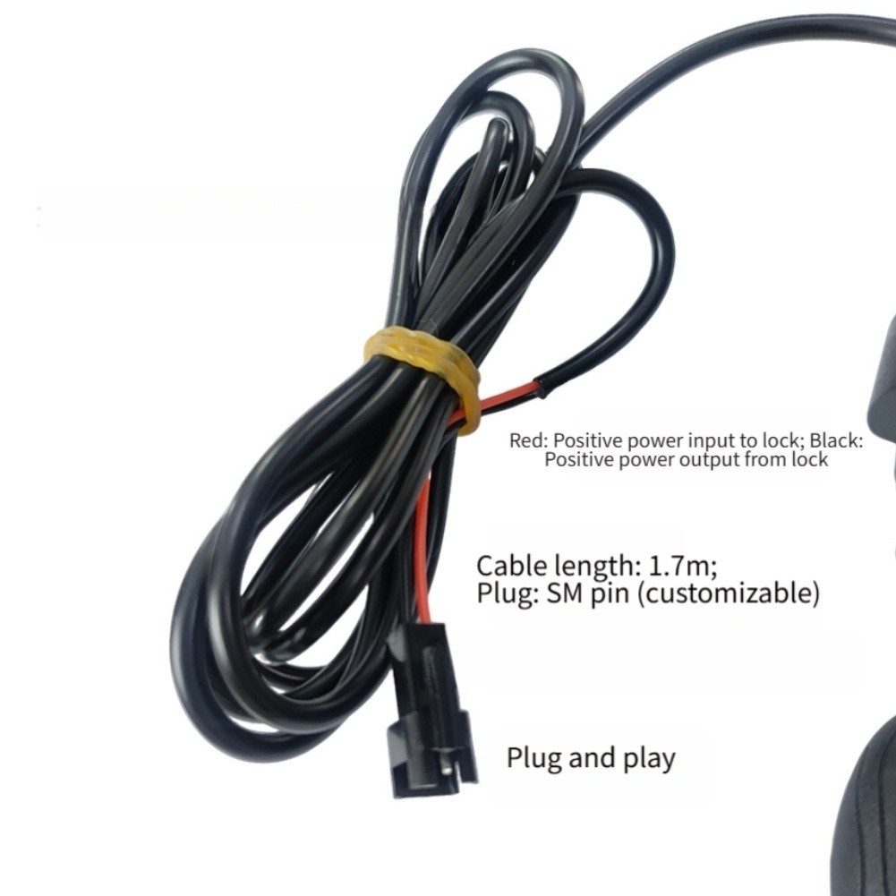 Electric Scooter Key Switch 5.3×2.25×8.8cm with Voltage Display and 1.7m Cable