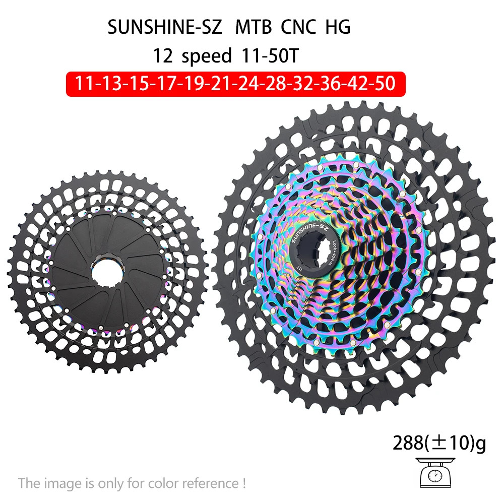 SUNSHINE 12 Speed MTB Bike Ultralight Cassette 11-46/50/51T Freewheel HG freehub