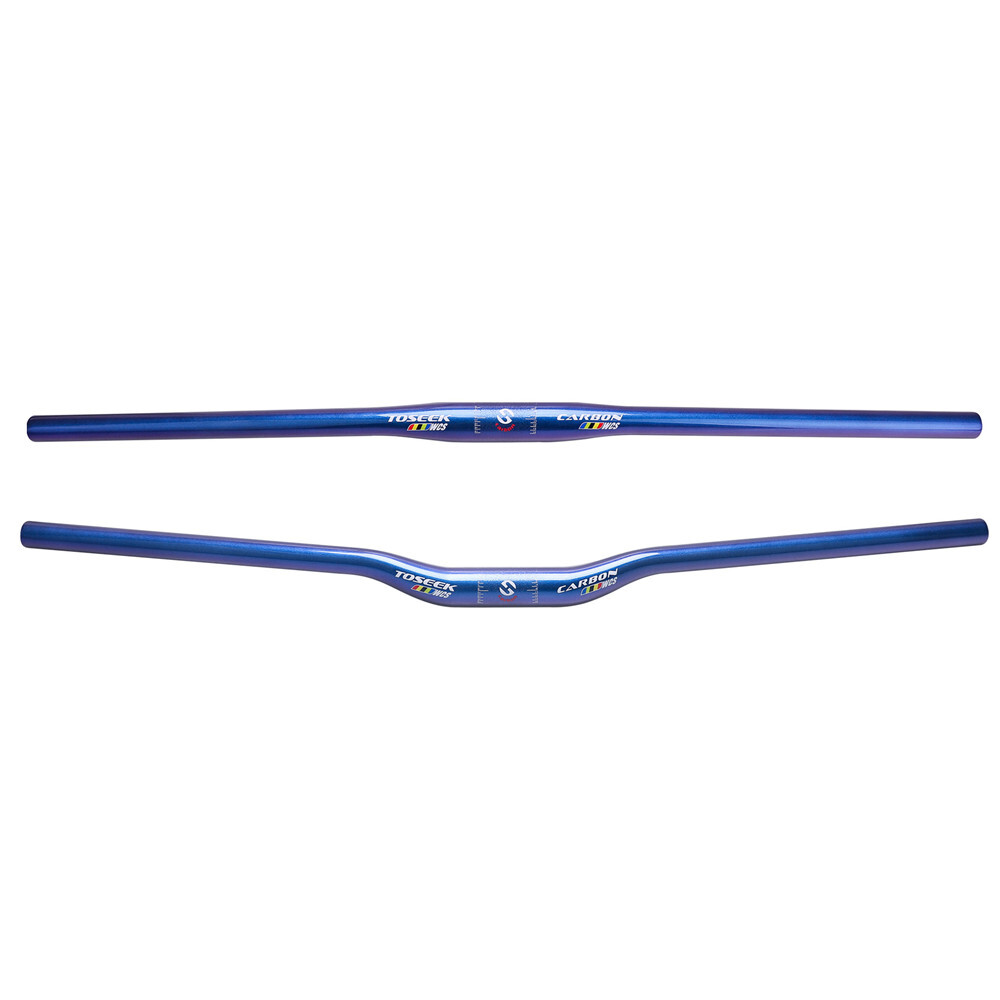 Blue Purple Carbon Handlebar Mountain Bicycle Flat Bar Rise Bar 31.8*600-760mm