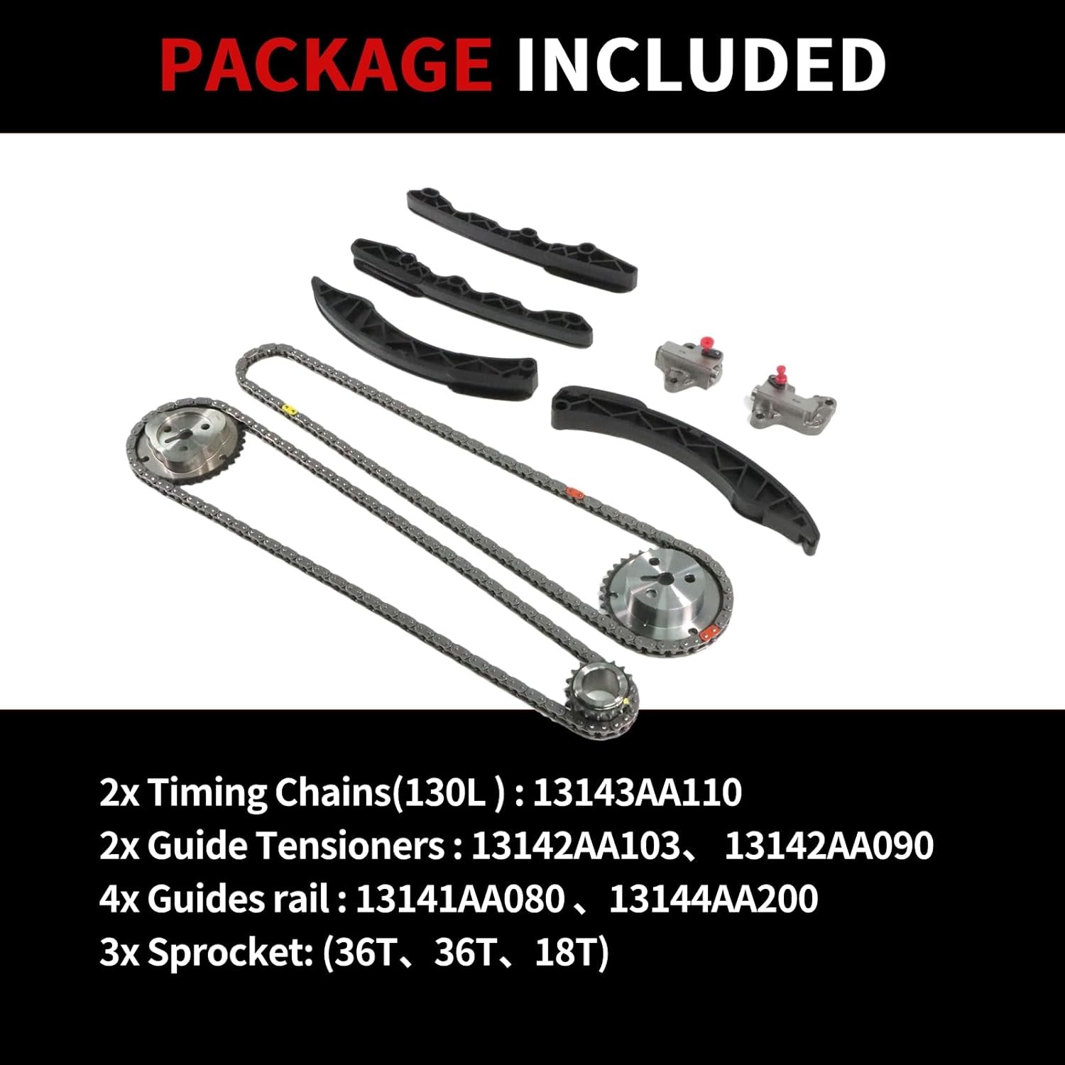 Engine Timing Chain Kit Fit for Sorento, 2006-2013 3.3L 3.5L 3.8L