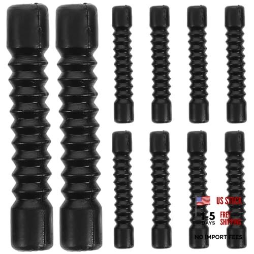 Motorcycle Brake Cable Dust Covers 10Pcs 1.65 Inch Rubber Protection Sleeves