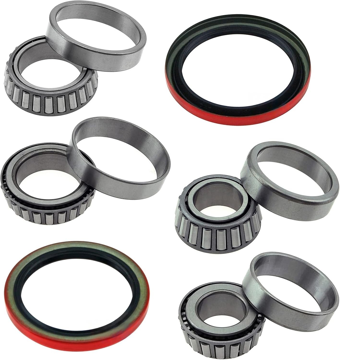 6PCS Front Wheel Hub Bearing & Seal Assembly Fit for Chevrolet C1500 1991-199…