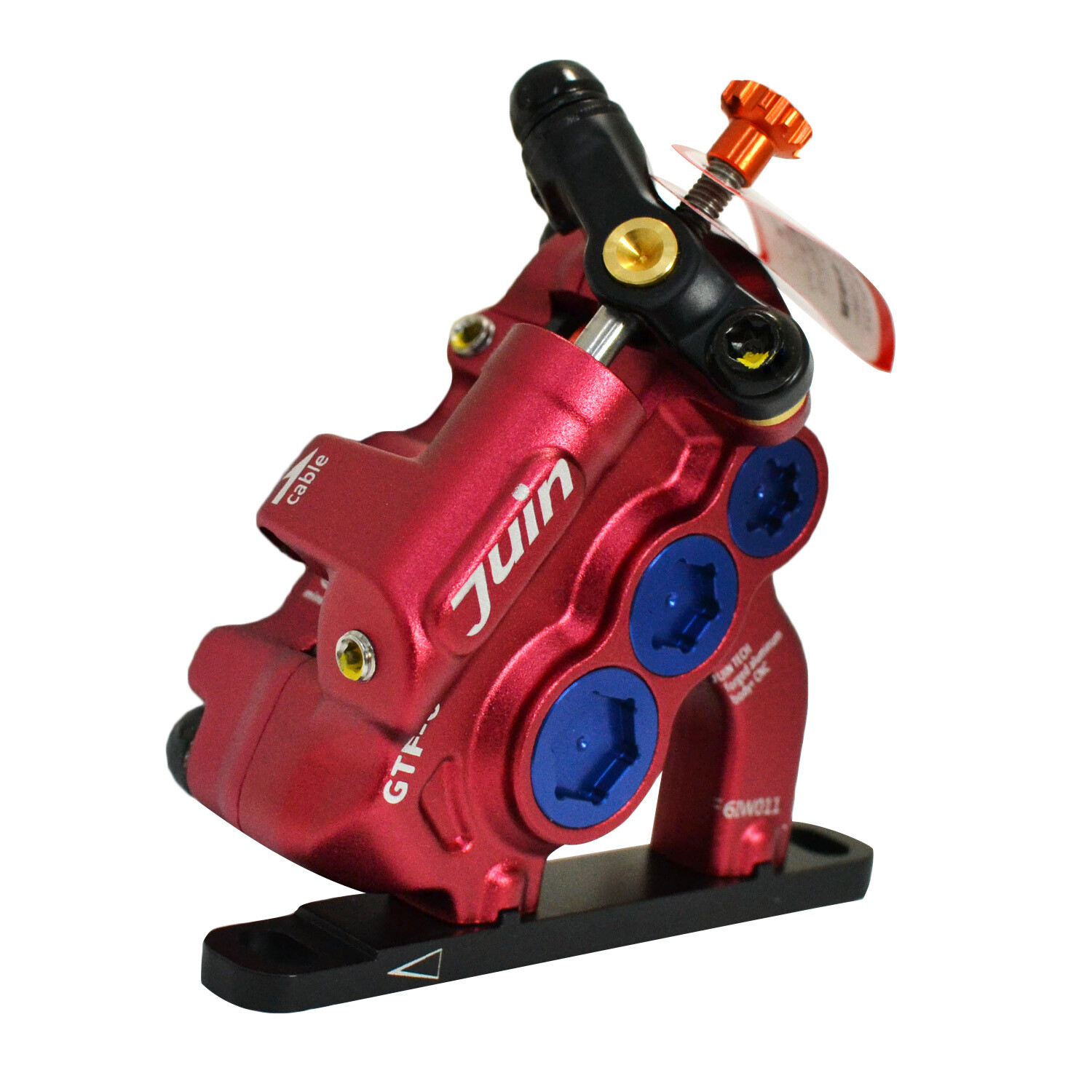 JUIN TECH GTF-6 6 Pistons FlatMount eBike CX Hydraulic Disc Brake Caliper,RD