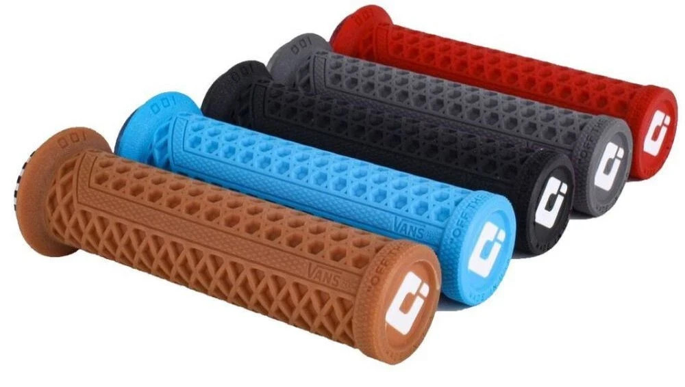 ODI Vans V2.1 Lock On Flanged Grips MTB Bike Black Red Blue Gum Graphite Purple